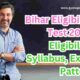 Bihar Eligibility Test 2024: Eligibility, Syllabus, Exam Pattern