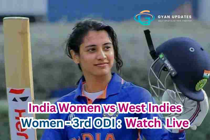 India Women vs West Indies Women - 3rd ODI : Watch Now Live