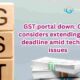 GST portal faces technical glitches ahead of filing deadline. "GST portal down: CBIC considers extending filing deadline amid technical issues"